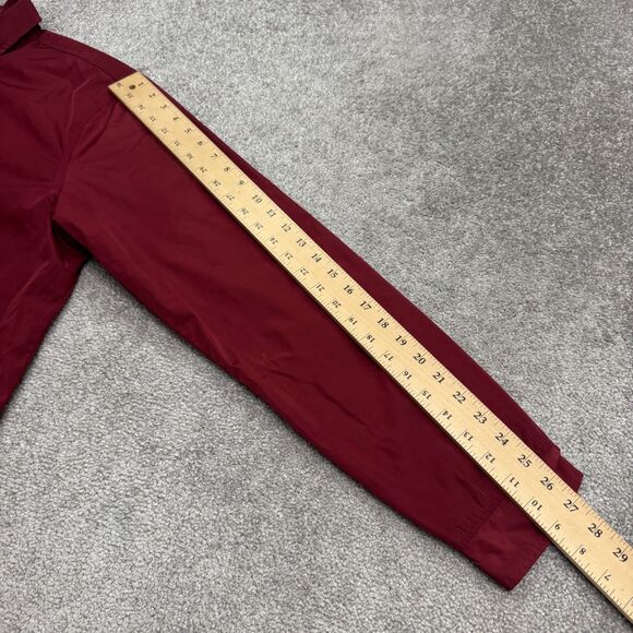 Obey Worldwide Coach Snap Button Up Windbreaker Jacket Mens XL Red Lined Outdoor - Picture 14 of 15